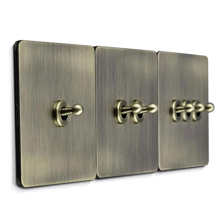 Aurum Metallum Copper Retro Wall Switch Brass Toggle Switches